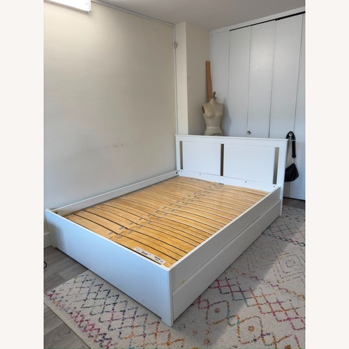 Used IKEA SONGESAND Queen Bed Fram With Storage for sale on AptDeco