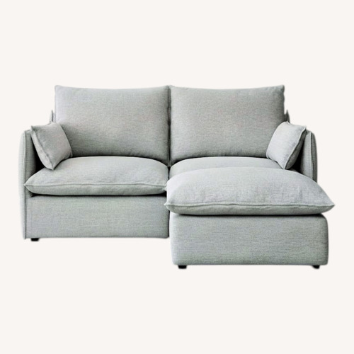 Used Wayfair Light Gray 2 Piece Sectional for sale on AptDeco