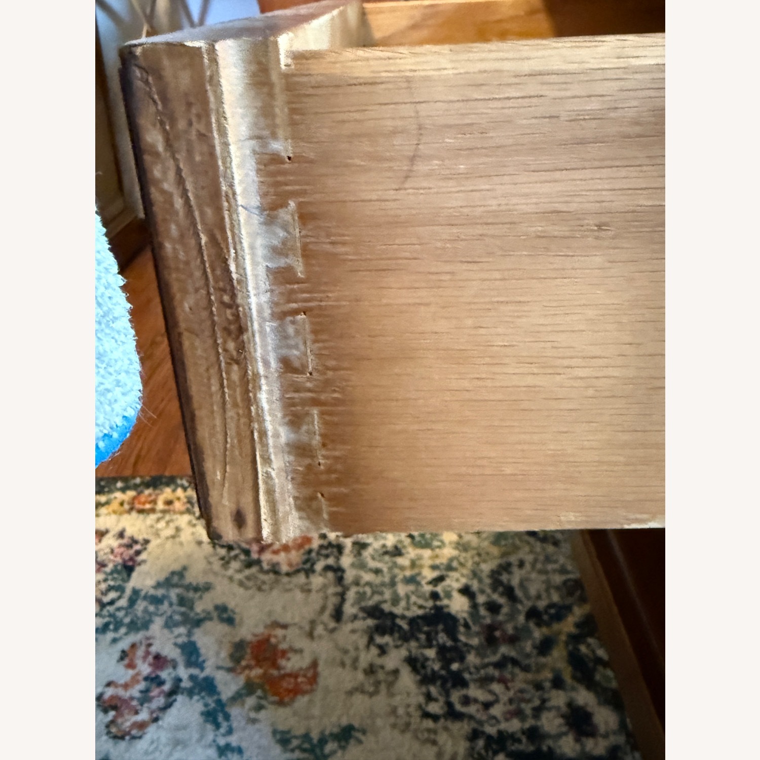 Vintage Wood Nightstand with Drawer & Open Shelf  - image-4