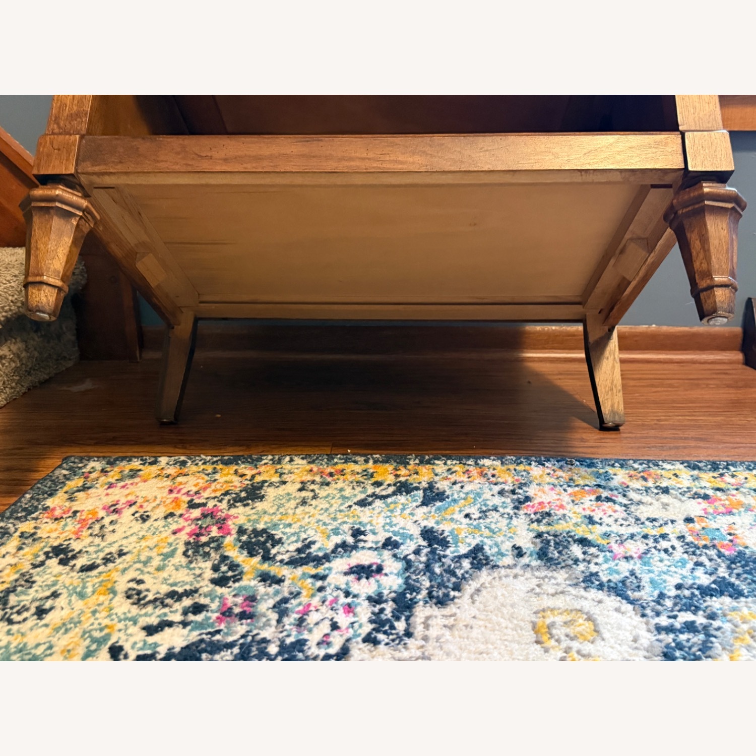 Vintage Wood Nightstand with Drawer & Open Shelf  - image-5