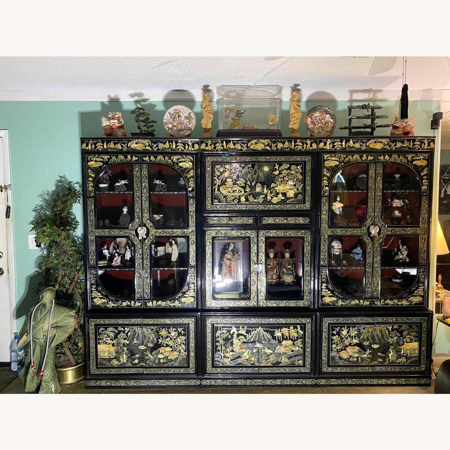 Unique Custom Three Oriental Cabinets - image-7