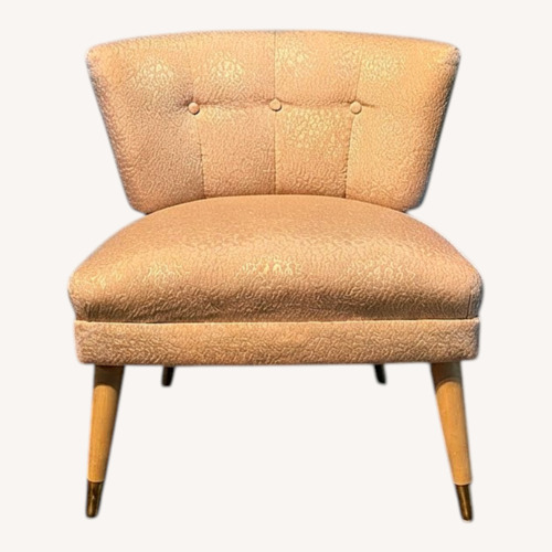 Used Vintage/Antique 50s Kroehler Like Champagne Slipper Chair for sale on AptDeco