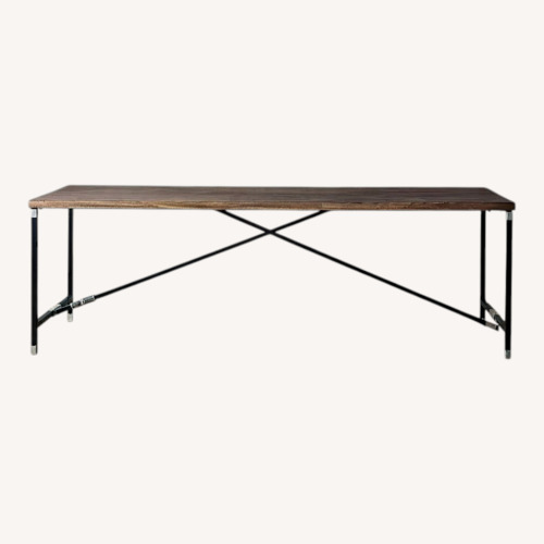 Used CB2 Dark Brown Wood Dining Table for sale on AptDeco