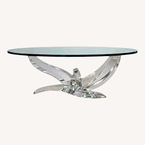 Used Vintage/Antique Finds Transparent Coffee Table for sale on AptDeco