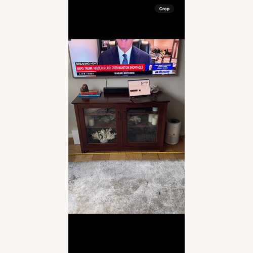 Used Pottery Barn Printer's Glass Cabinet for sale on AptDeco