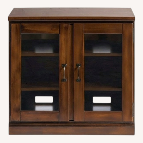 Used Pottery Barn Printer's Glass Cabinet for sale on AptDeco