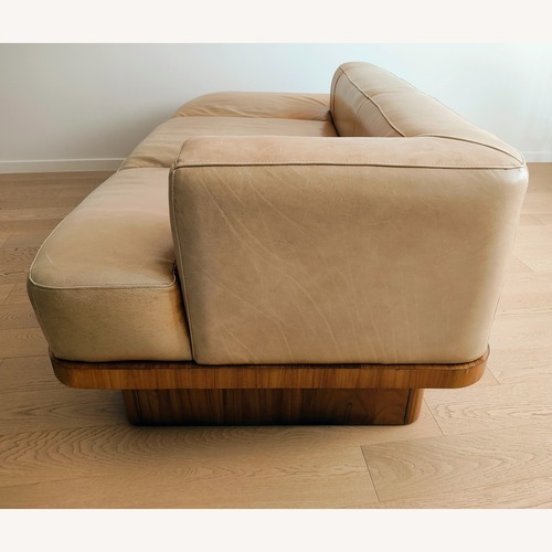 Used CB2 Serafin Light Brown Leather Daybed for sale on AptDeco