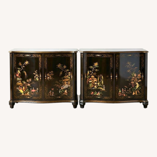 Used Vintage/Antique Finds Dark Brown Wood Sideboard for sale on AptDeco