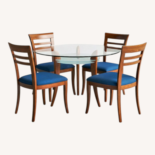 Used Natural Glass Dining Set for sale on AptDeco