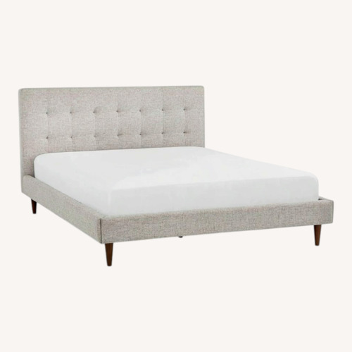 Used Article Sven Queen Tufted Bed - Birch Ivory for sale on AptDeco