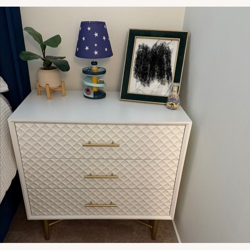 Used White Nightstand for sale on AptDeco