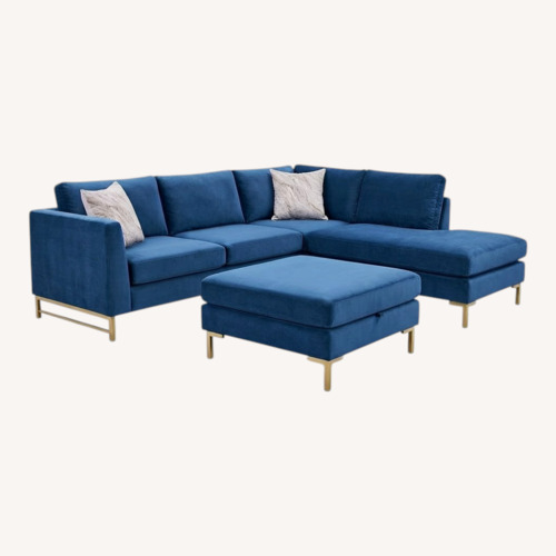 Used Crate & Barrel Tyson 3-Piece Sectional + Ottoman for sale on AptDeco