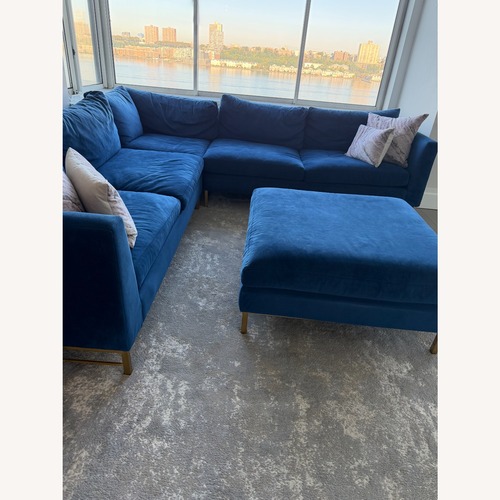 Used Crate & Barrel Tyson 3-Piece Sectional + Ottoman for sale on AptDeco