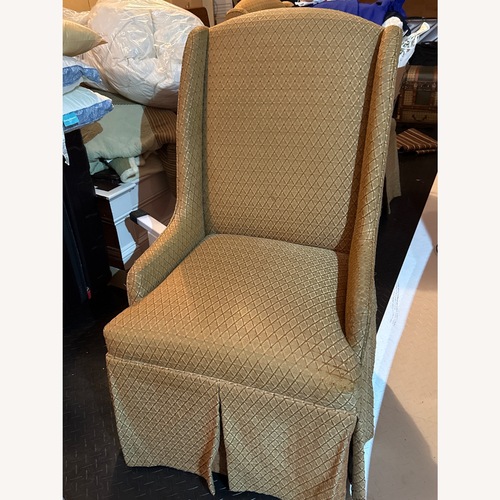 Used Vintage/Antique Finds Gold Fabric Armchair for sale on AptDeco