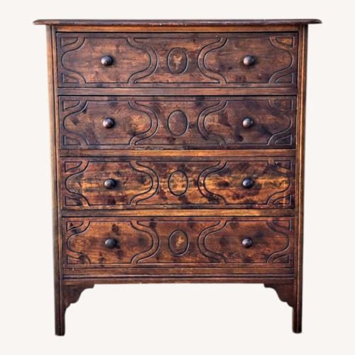 Used Vintage/Antique Finds Dark Brown Wood Dresser for sale on AptDeco