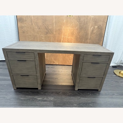 Used Restoration Hardware Laguna Storage Desk Grey Driftwood for sale on AptDeco