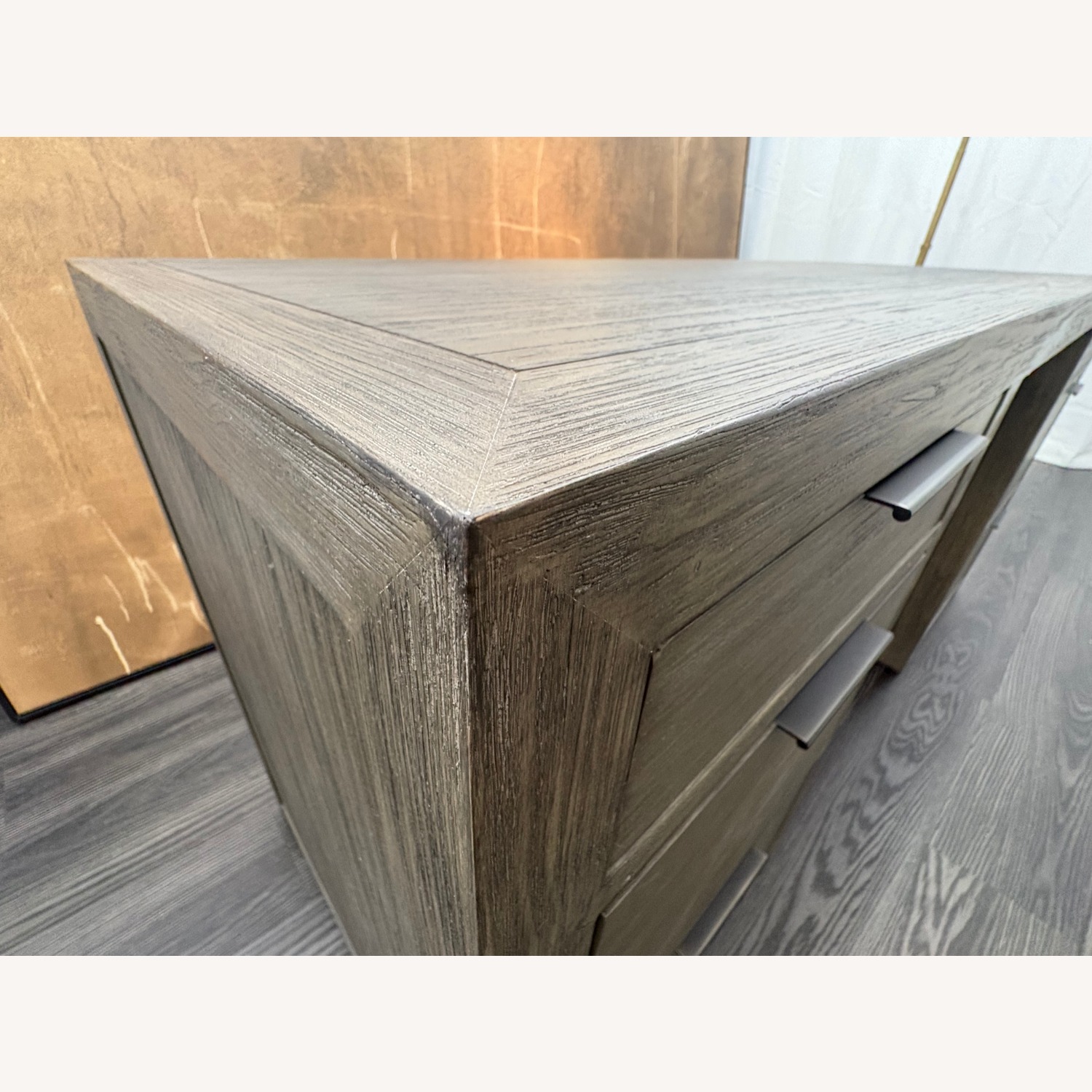 Restoration Hardware Laguna Storage Desk Grey Driftwood - image-13
