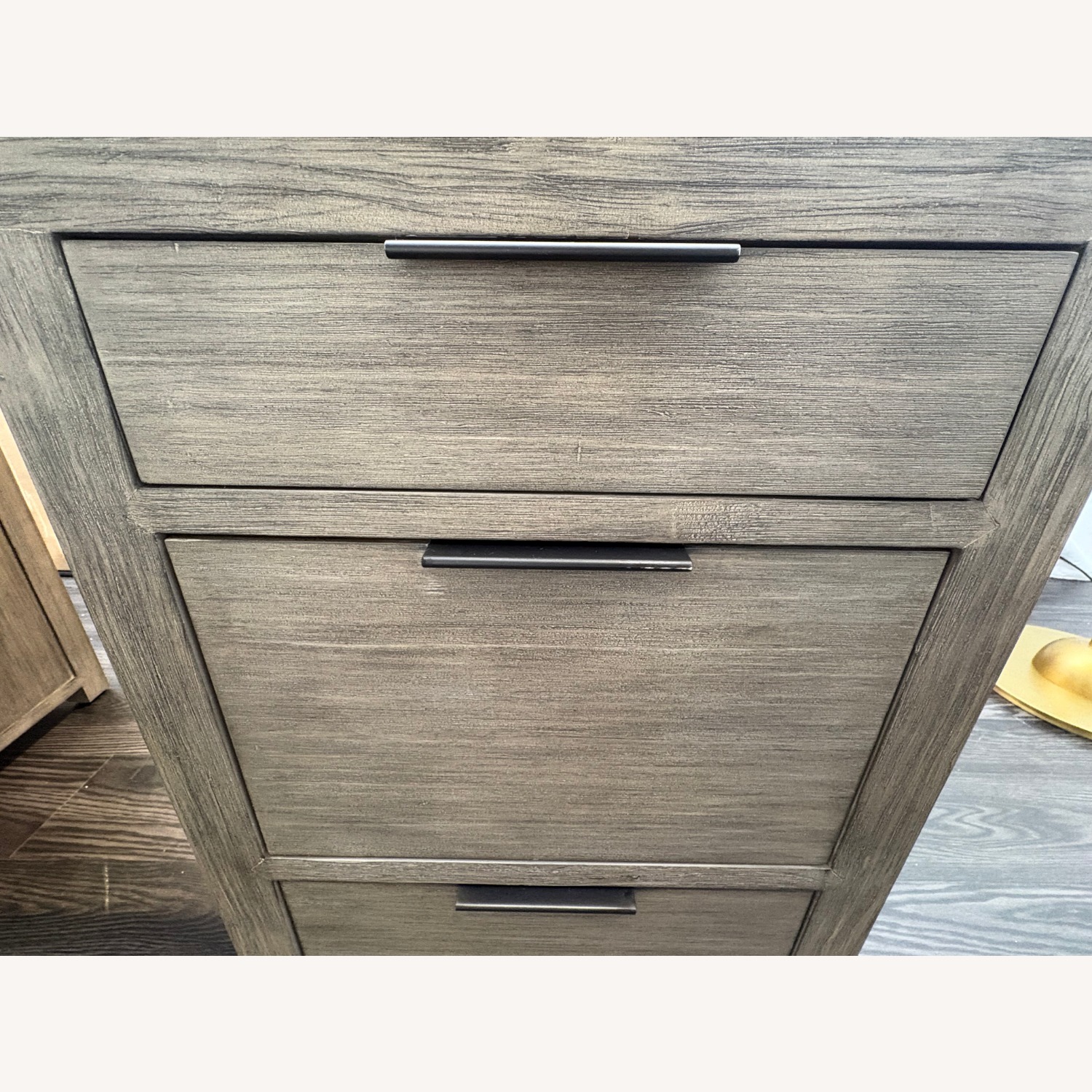 Restoration Hardware Laguna Storage Desk Grey Driftwood - image-15