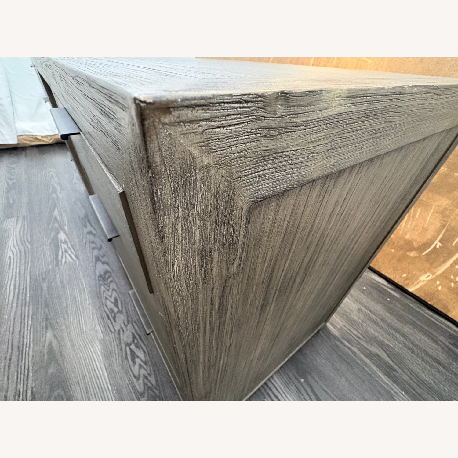 Restoration Hardware Laguna Storage Desk Grey Driftwood - image-25