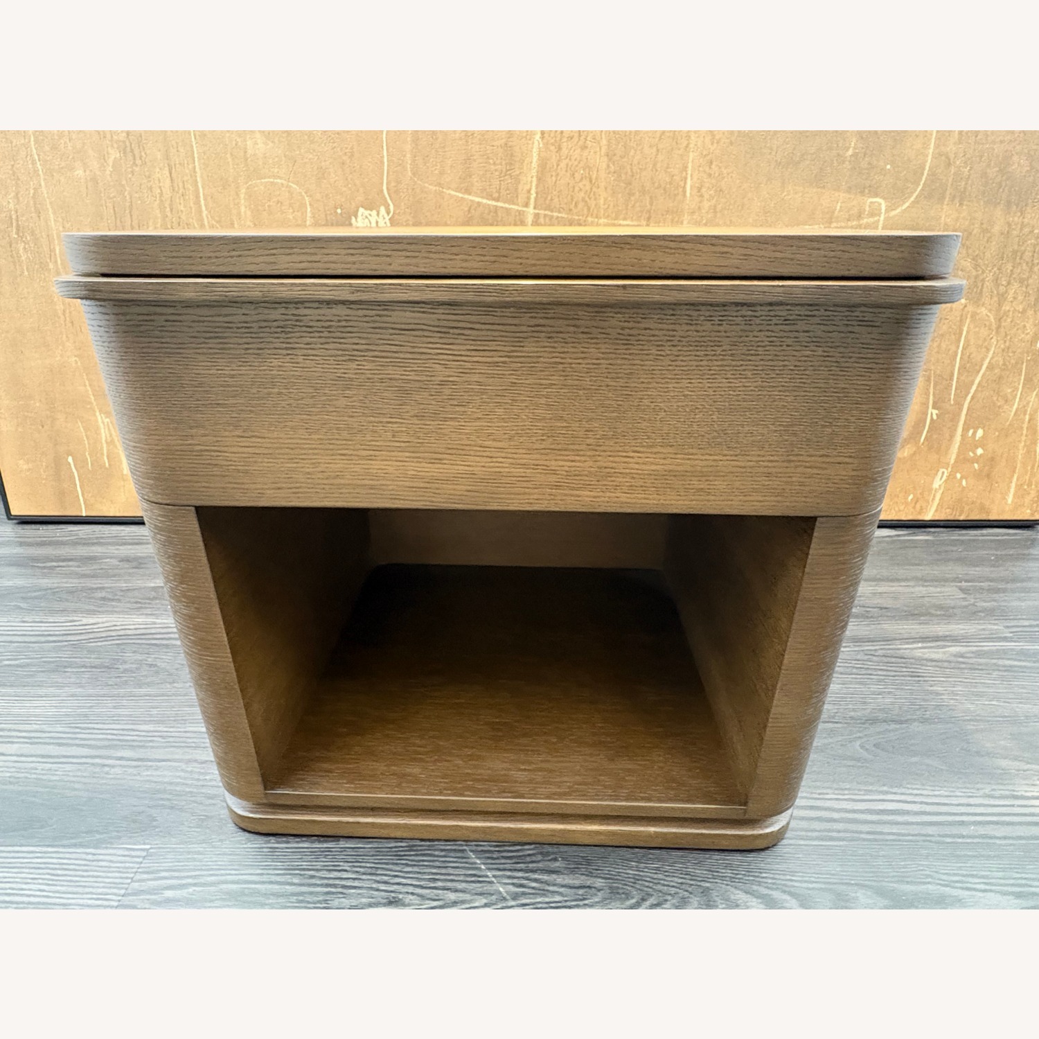Restoration Hardware Ligné Open Nightstand Brown Brushed Oak - image-25