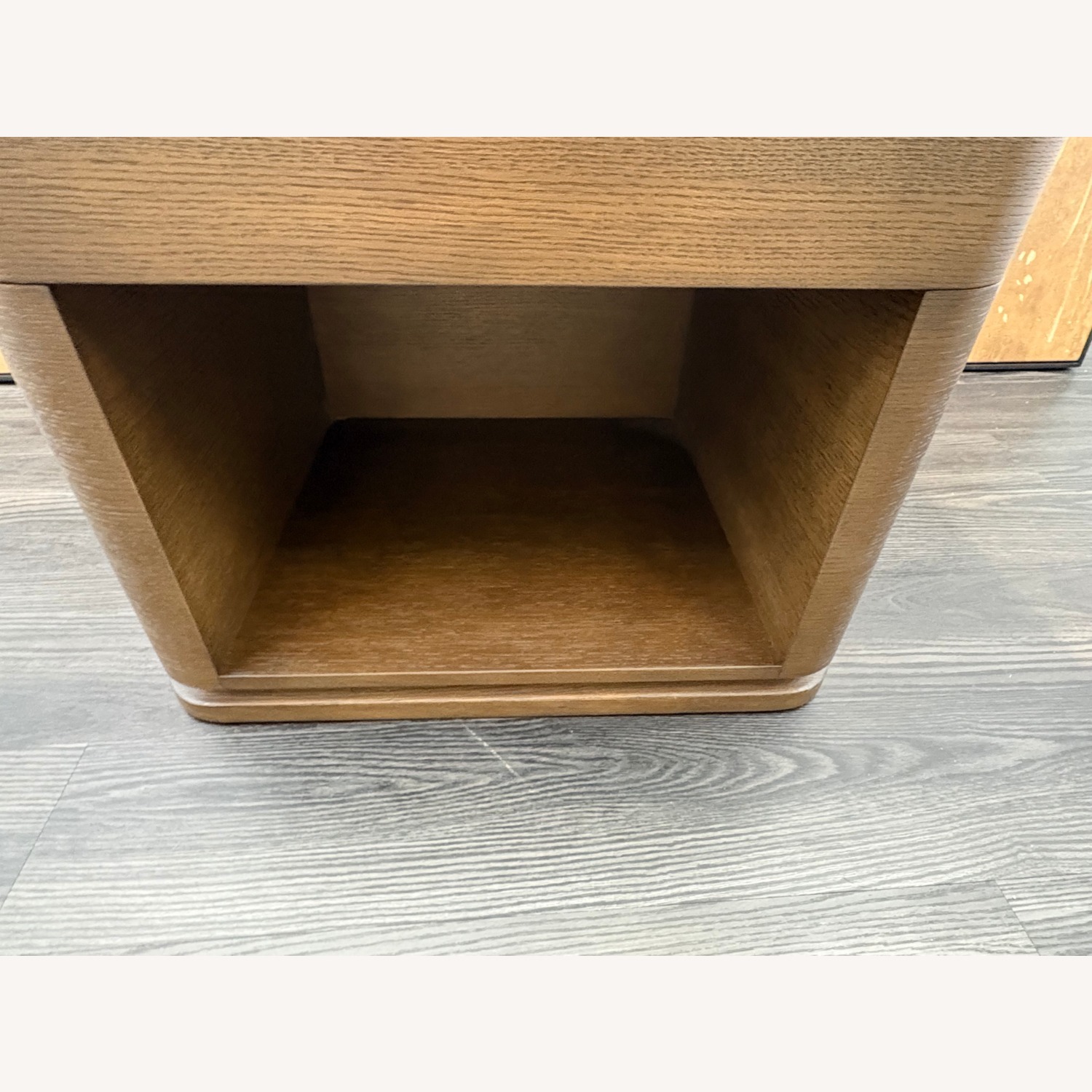 Restoration Hardware Ligné Open Nightstand Brown Brushed Oak - image-11