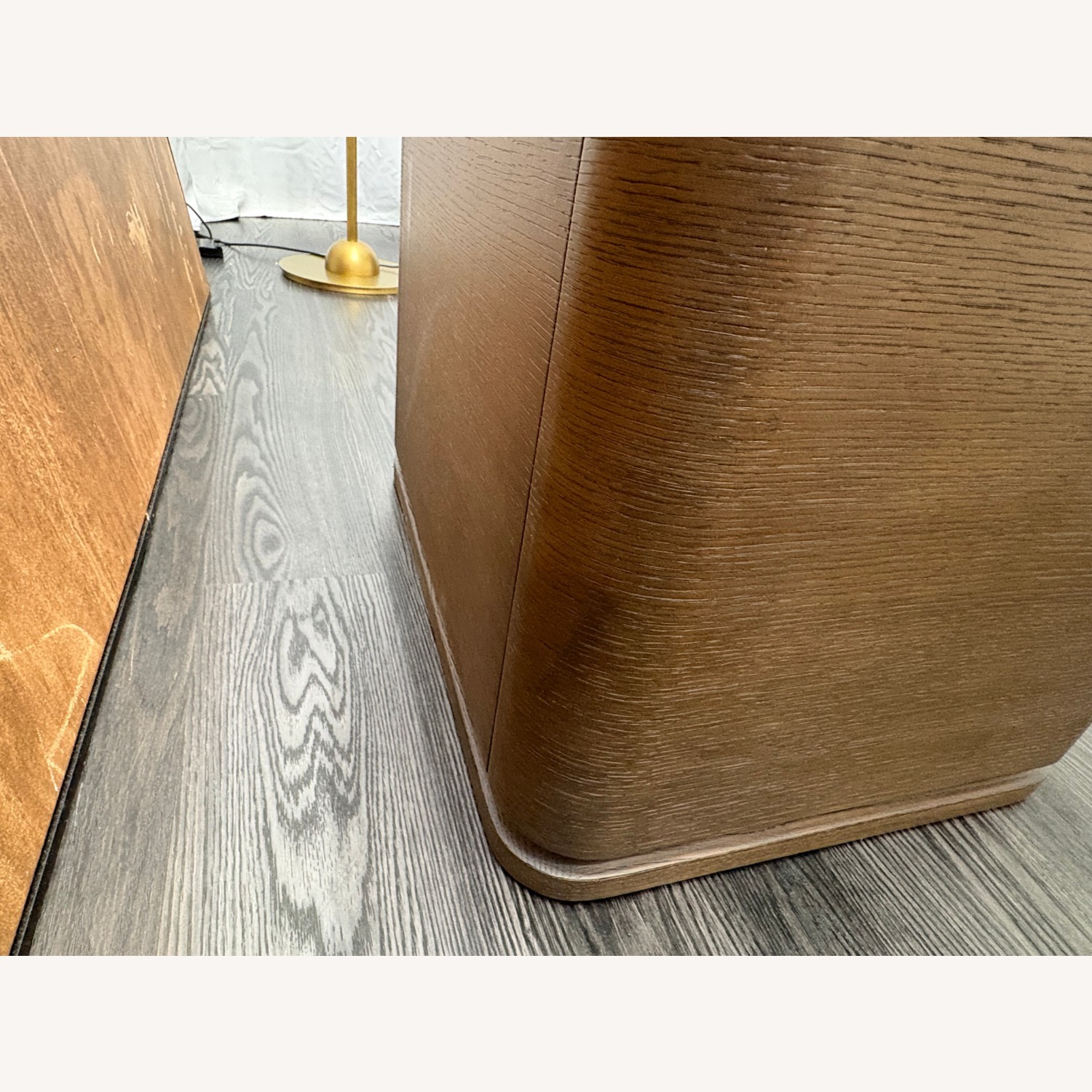 Restoration Hardware Ligné Open Nightstand Brown Brushed Oak - image-15