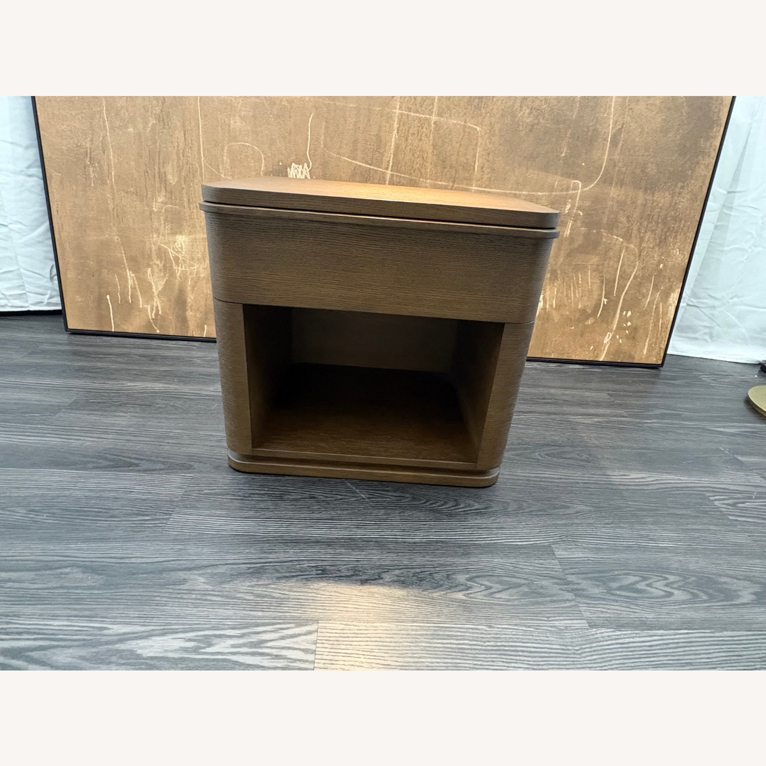 Restoration Hardware Ligné Open Nightstand Brown Brushed Oak - image-20