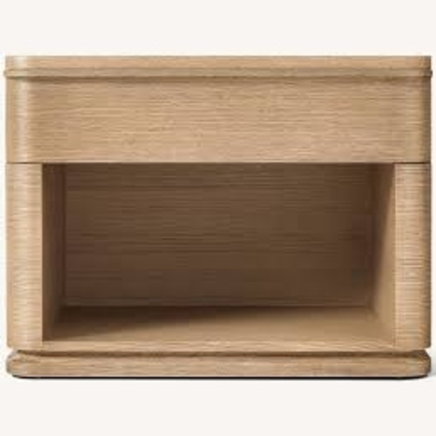 Restoration Hardware Ligné Open Nightstand Brown Brushed Oak - image-28