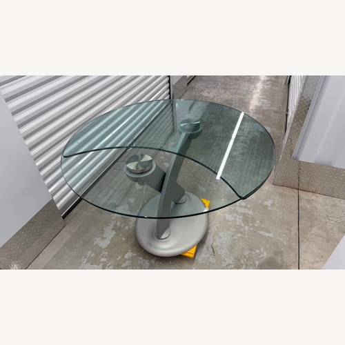 Used Roche Bobois Expandable Glass Dining Table for sale on AptDeco