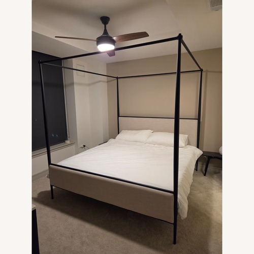 Used West Elm Oralie Canopy Bed, King Size for sale on AptDeco