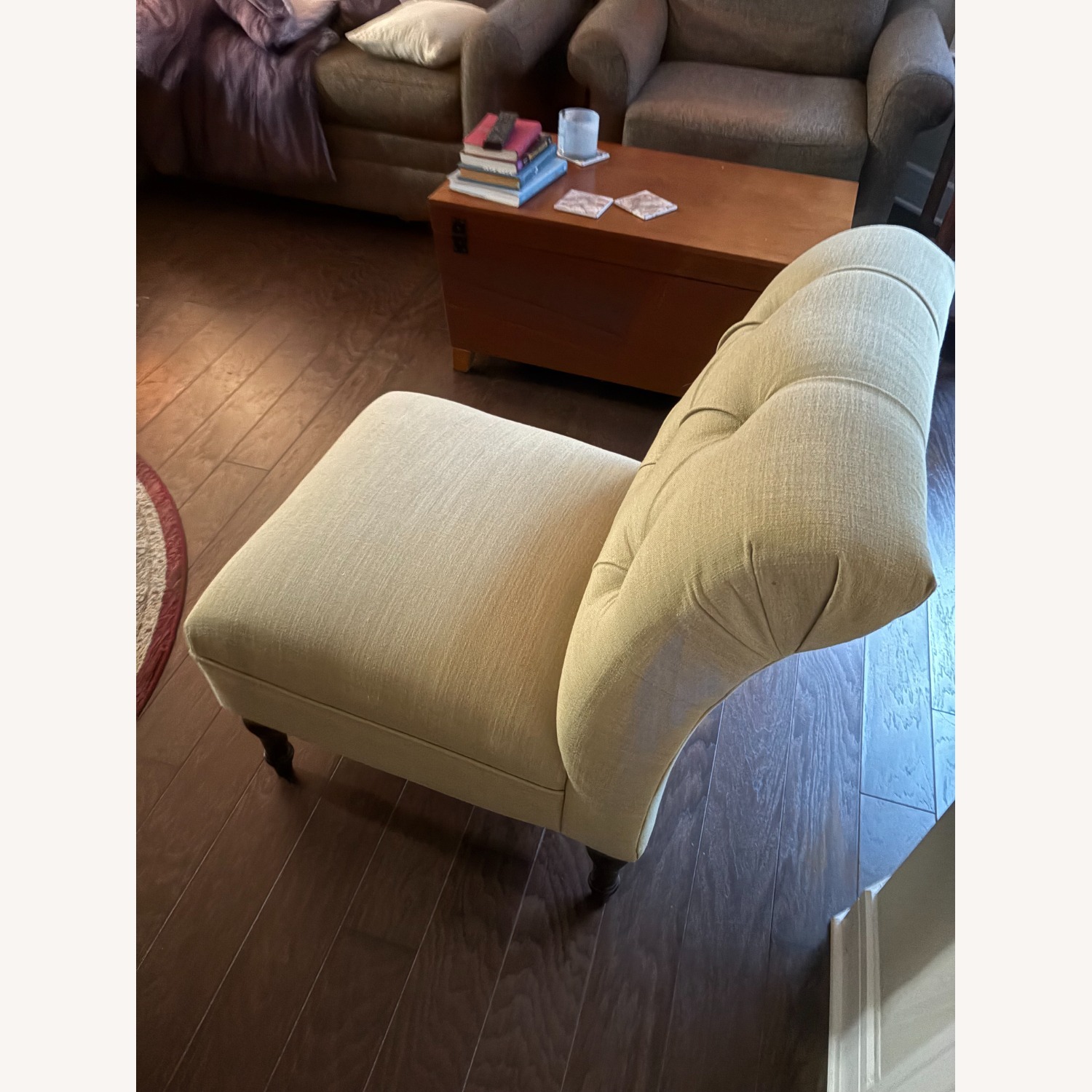 Green Accent Chair - image-1