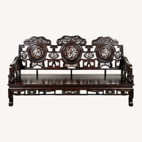 Used Vintage/Antique Dark Brown 3+ Seater Sofa for sale on AptDeco