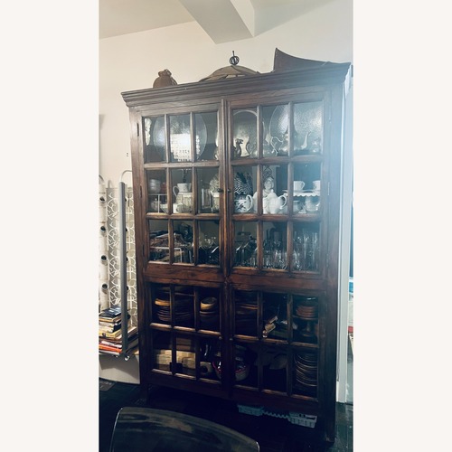 Used Room & Board Dark Brown Wood Cabinet for sale on AptDeco