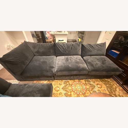 Used Dark Gray Fabric 3+ Seater Sofa for sale on AptDeco