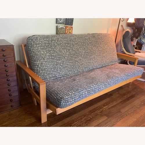 Used Futon Couch with Solid Wood Frame for sale on AptDeco
