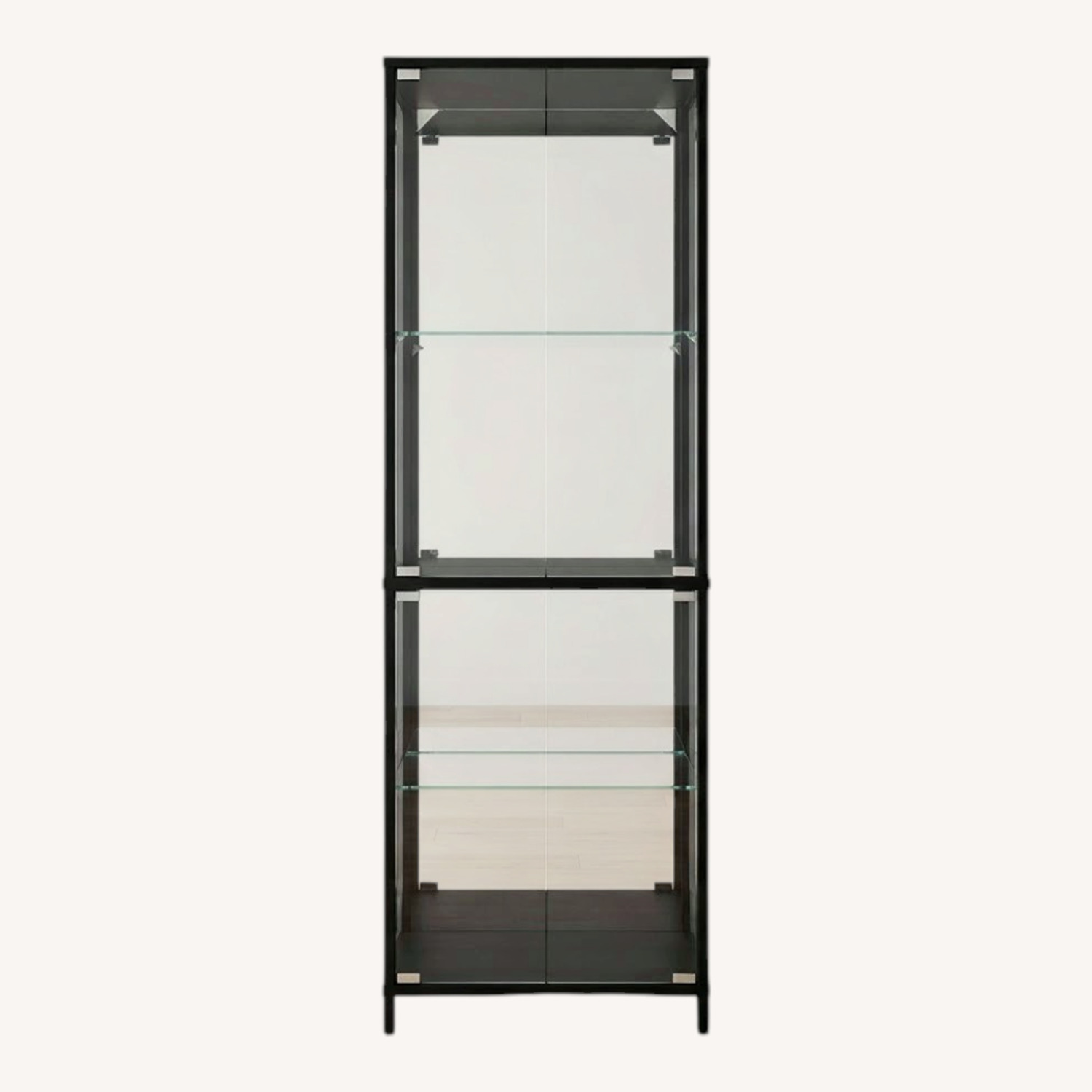 Black Metal Bookcase - image-0