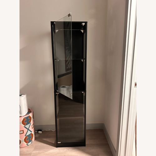 Used Black Metal Bookcase for sale on AptDeco