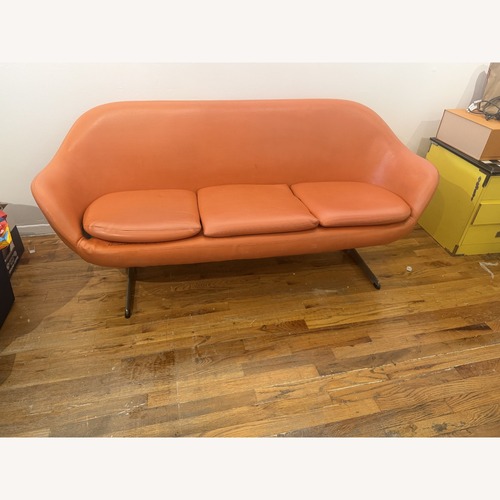 Used Vintage Swedish Overman Pod Sofa - Orange for sale on AptDeco