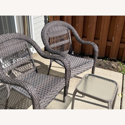 Used Dark Gray Wicker Patio Furniture for sale on AptDeco
