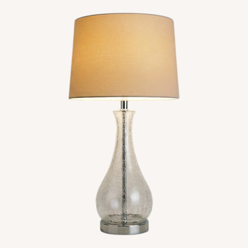 Used Transparent Glass Table Lamp for sale on AptDeco