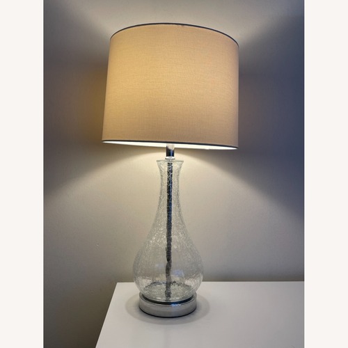 Used Transparent Glass Table Lamp for sale on AptDeco
