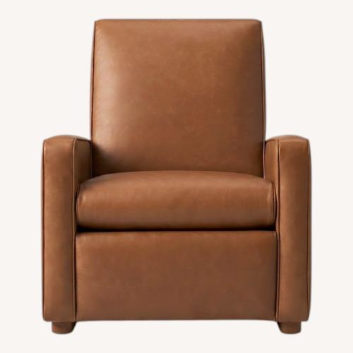 Used West Elm Brown Leather Recliner  for sale on AptDeco