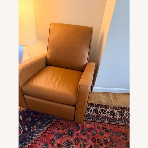Used West Elm Brown Leather Recliner  for sale on AptDeco