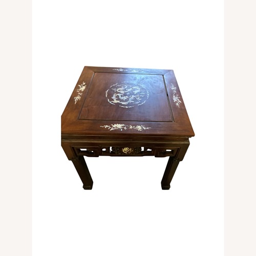 Used Vintage Chinese Side Table Mother of Pearl Inlay for sale on AptDeco