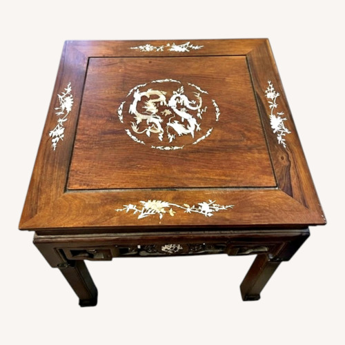 Used Vintage Chinese Side Table Mother of Pearl Inlay for sale on AptDeco