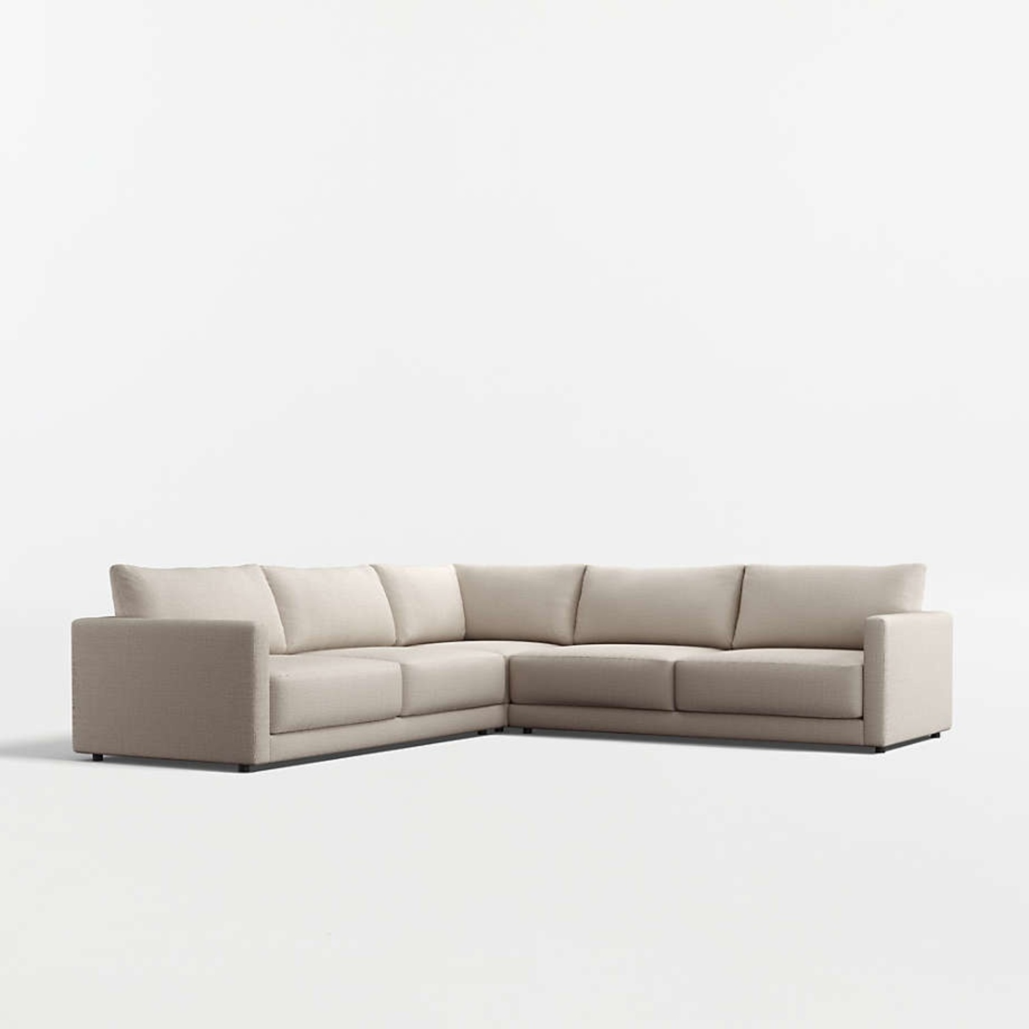 Crate & Barrel Gather Deep 3-Piece L-Shaped Sectional Sofa - image-4