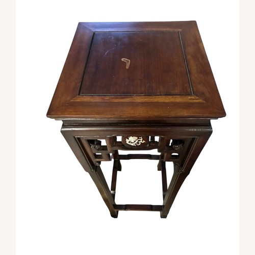 Used A Pair of Carved Hardwood Chinese Plant Stands for sale on AptDeco