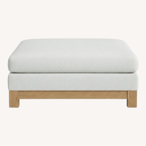 Used Crate & Barrel Light Brown Ottoman for sale on AptDeco
