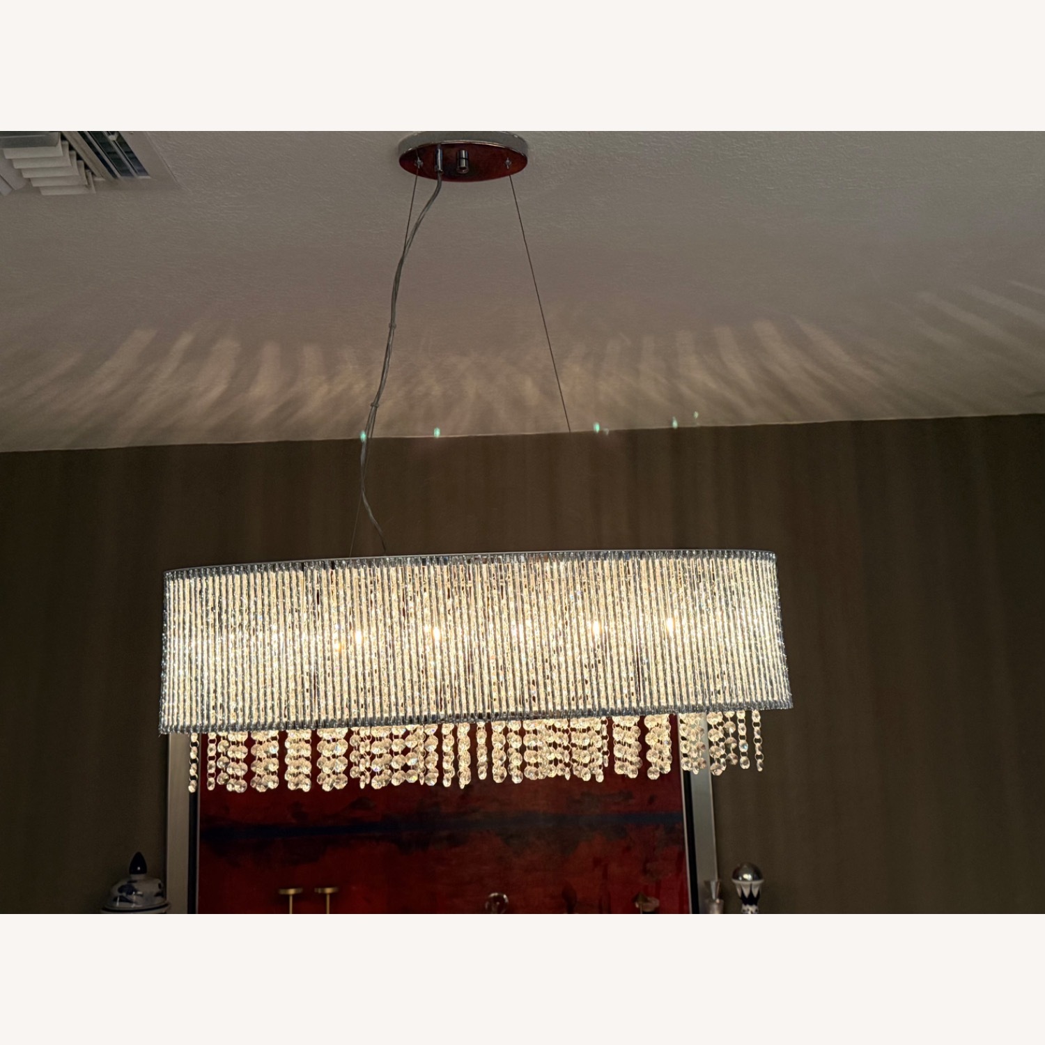  Modern Rectangular Crystal Chandelier - image-3
