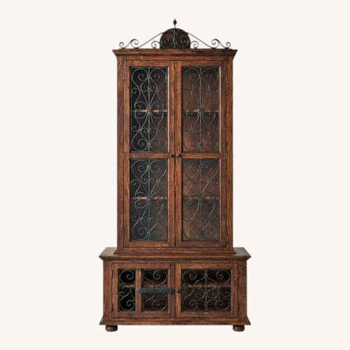 Used Vintage/Antique Dark Brown Wood Armoire for sale on AptDeco